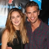 Shailene Woodley with costar Theo James, her onscreen boyfriend in "Divergent"