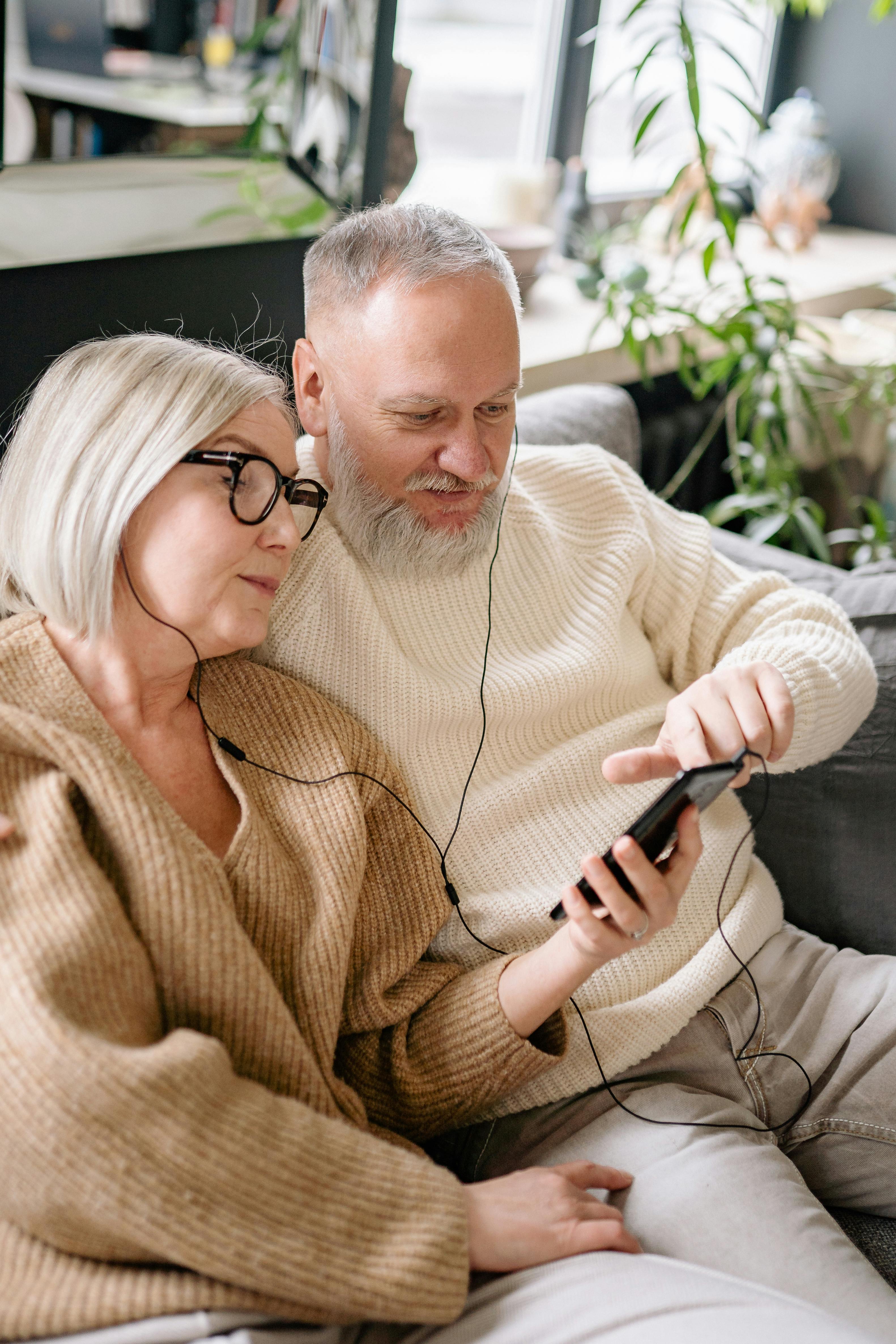 Couple Listening Christian music