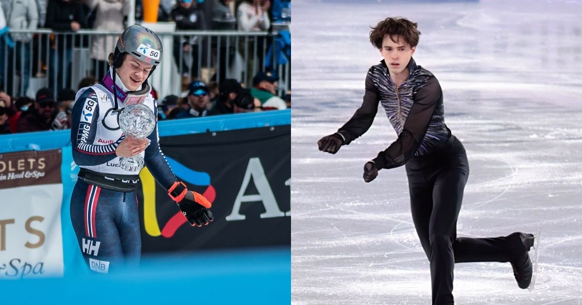 Lucas Braathen and Mikhail Shaidorov