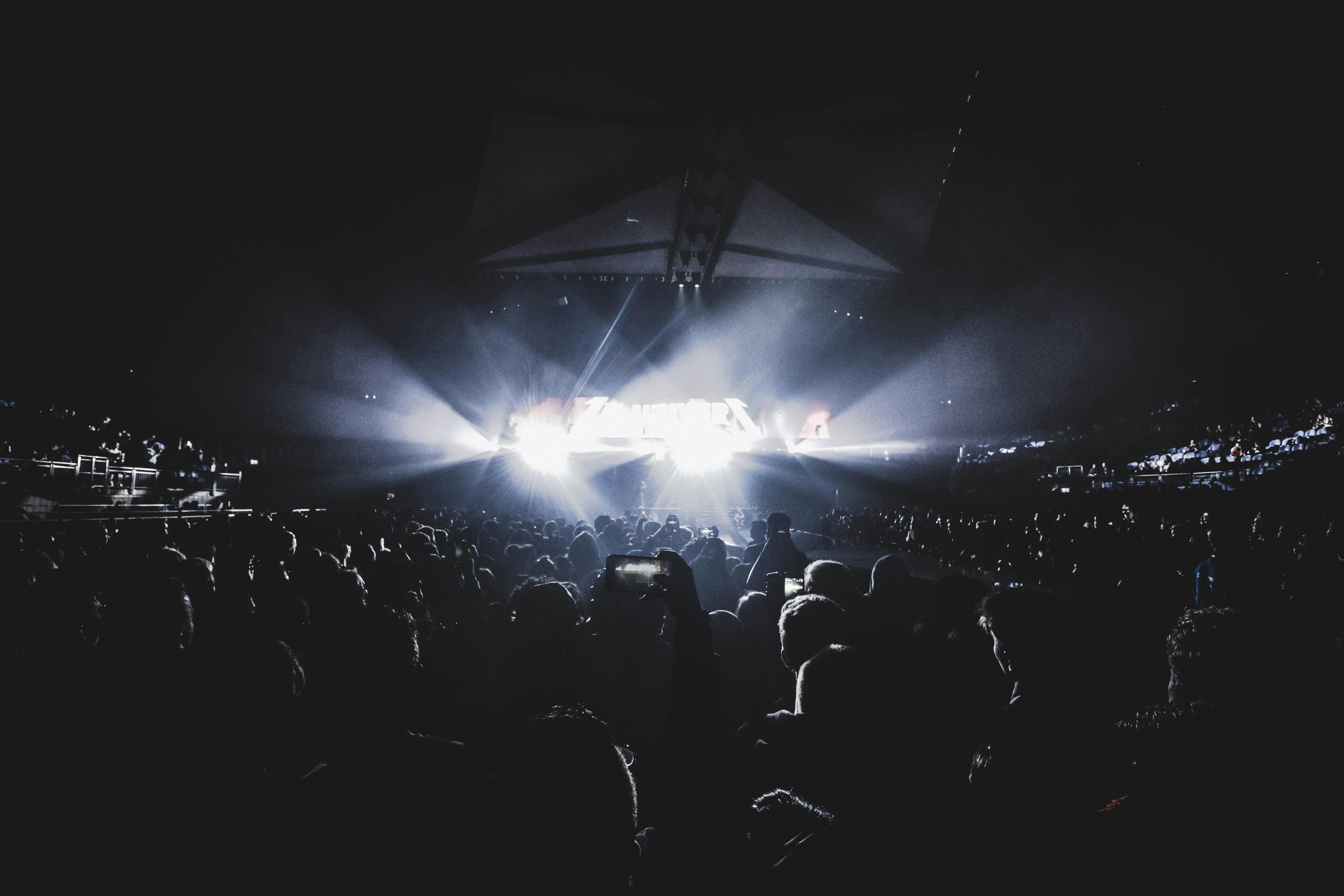 Photo by Jack Gittoes: https://www.pexels.com/photo/crowd-watching-show-inside-the-dark-stadium-761543/