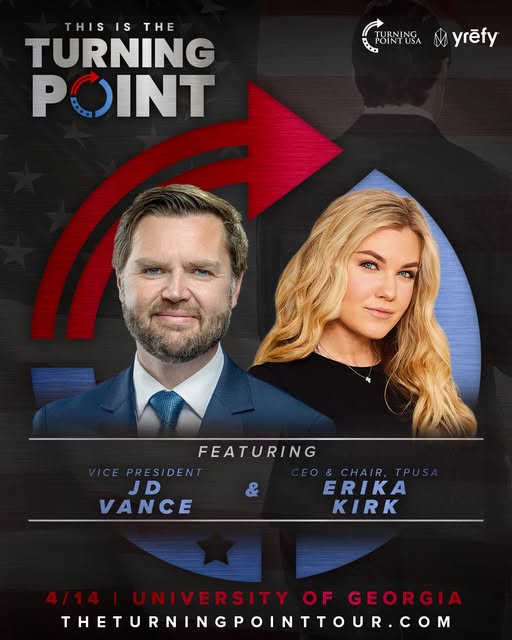 Why Erika Kirk Didn’t Appear at Georgia’s TPUSA Event with JD Vance