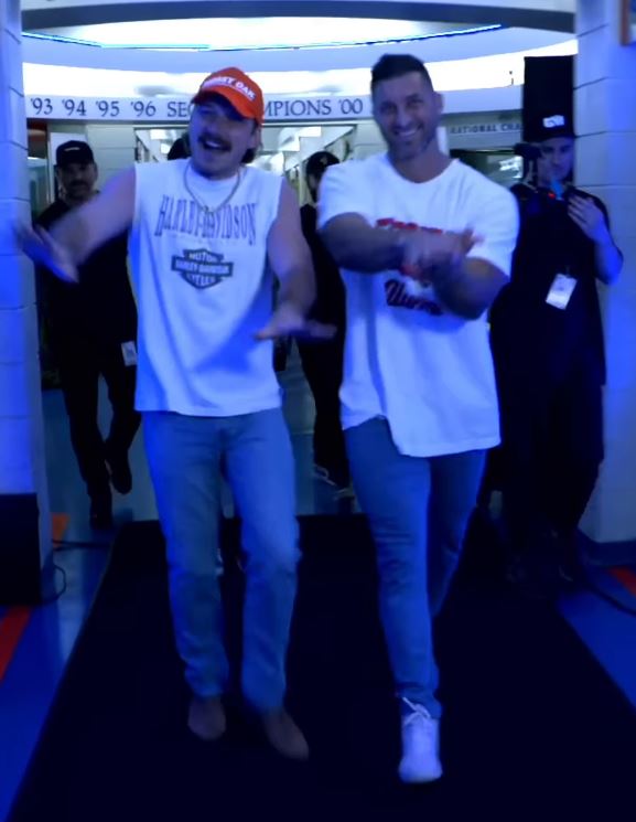 Tim Tebow Walked Morgan Wallen Into The Swamp: One of Them Did the Gator Chomp