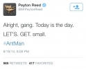 Director Peyton Reed's Tweet